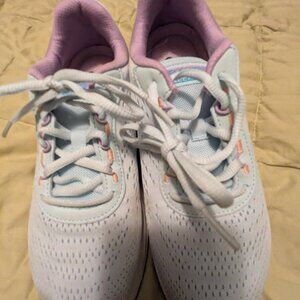 Skechers Aqua and Pink Air Comfort Sneakers